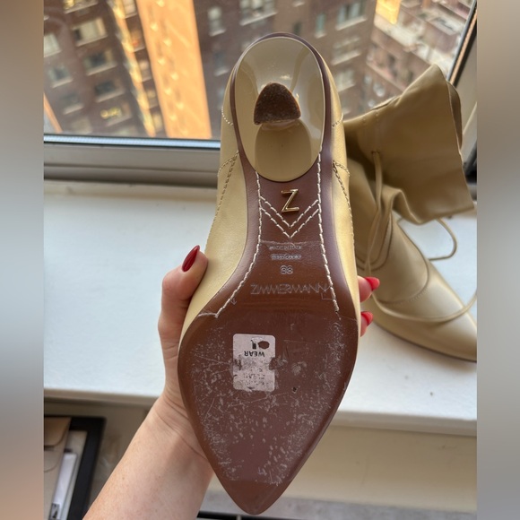 Zimmermann Tie-Detailed Leather Ankle Boots - Picture 9 of 12